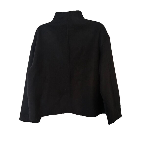 ZARA DOUBLE FACED WOOL BLEND Cropped Coat ZW COLLECTION L - Picture 4 of 4